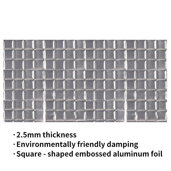 2.5mm square embossed automobile vibration reduction / Vibration Damping Pads