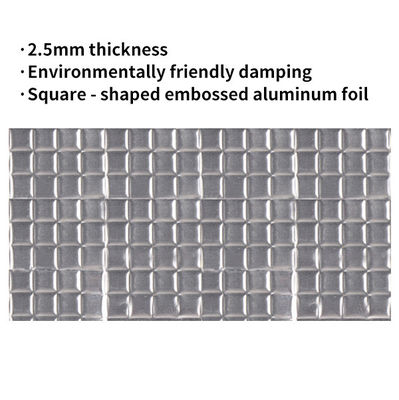 Harga bagus 2.5mm berkilau aluminium embossed mobil damping pad / Auto Acoustic Pad on line
